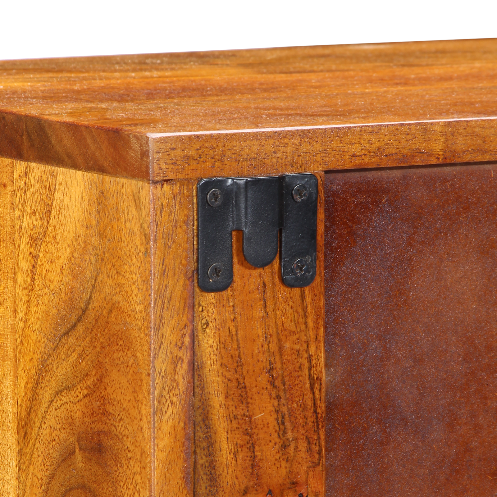 Nattbordskap med skuff Brun 35 x 30 x 22 cm heltre akasie