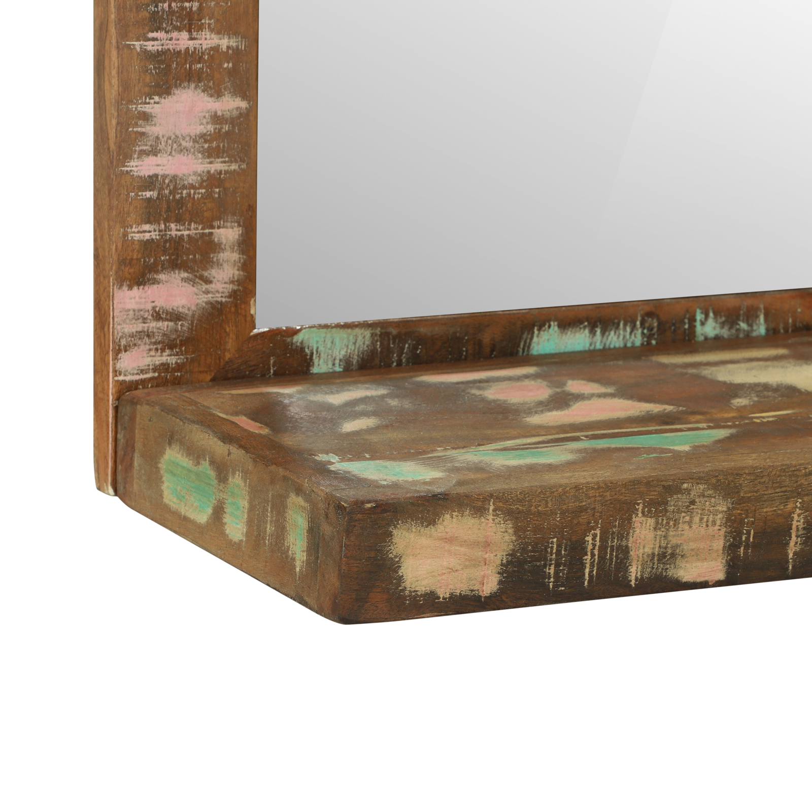Baderomsspeil Brun 50 x 22 x 70 cm Massiv Rektivert Tre
