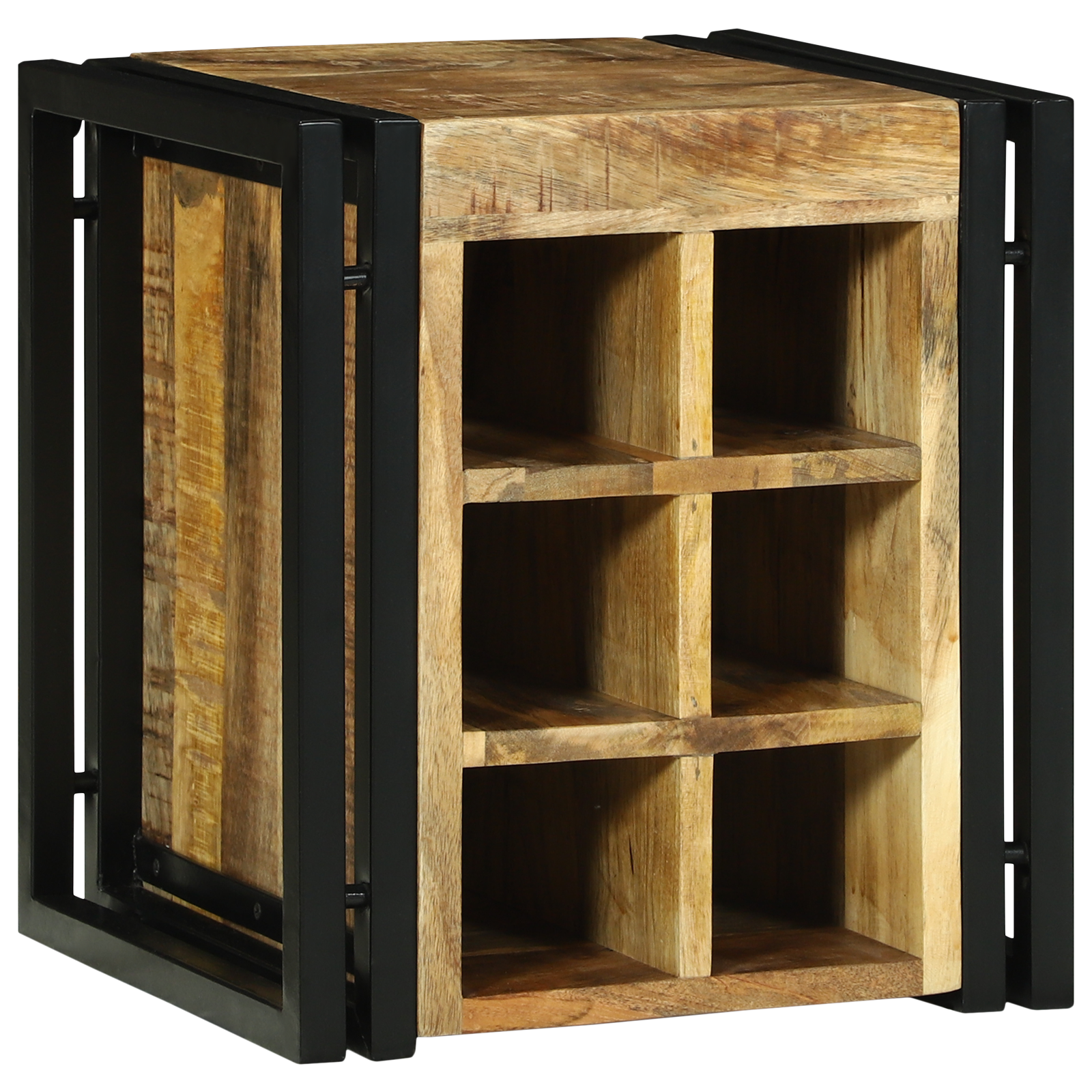 Vinhylle Brun 34.5 x 35 x 39 cm Massivt mangotre