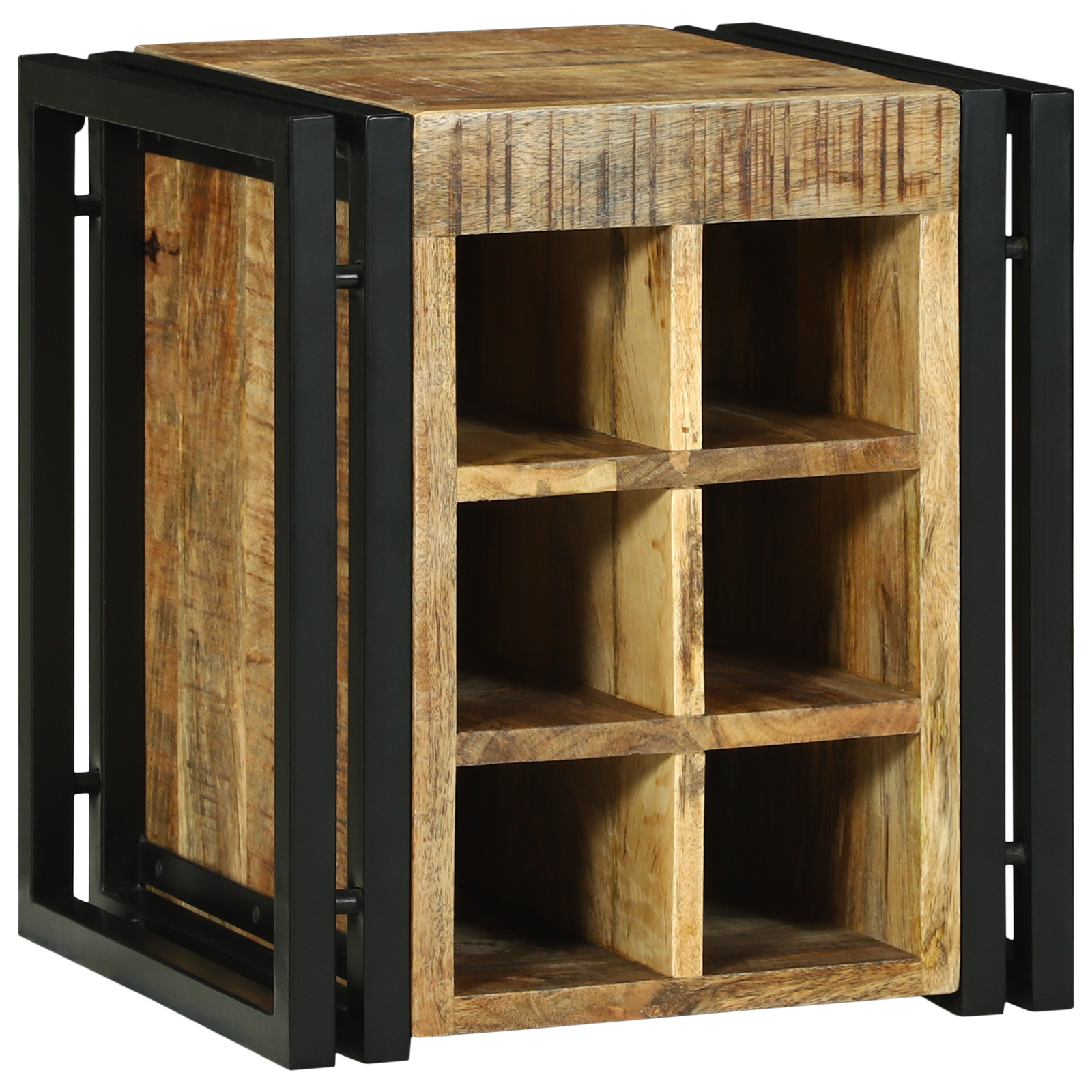 Vinhylle Brun 34.5 x 35 x 39 cm Massivt mangotre