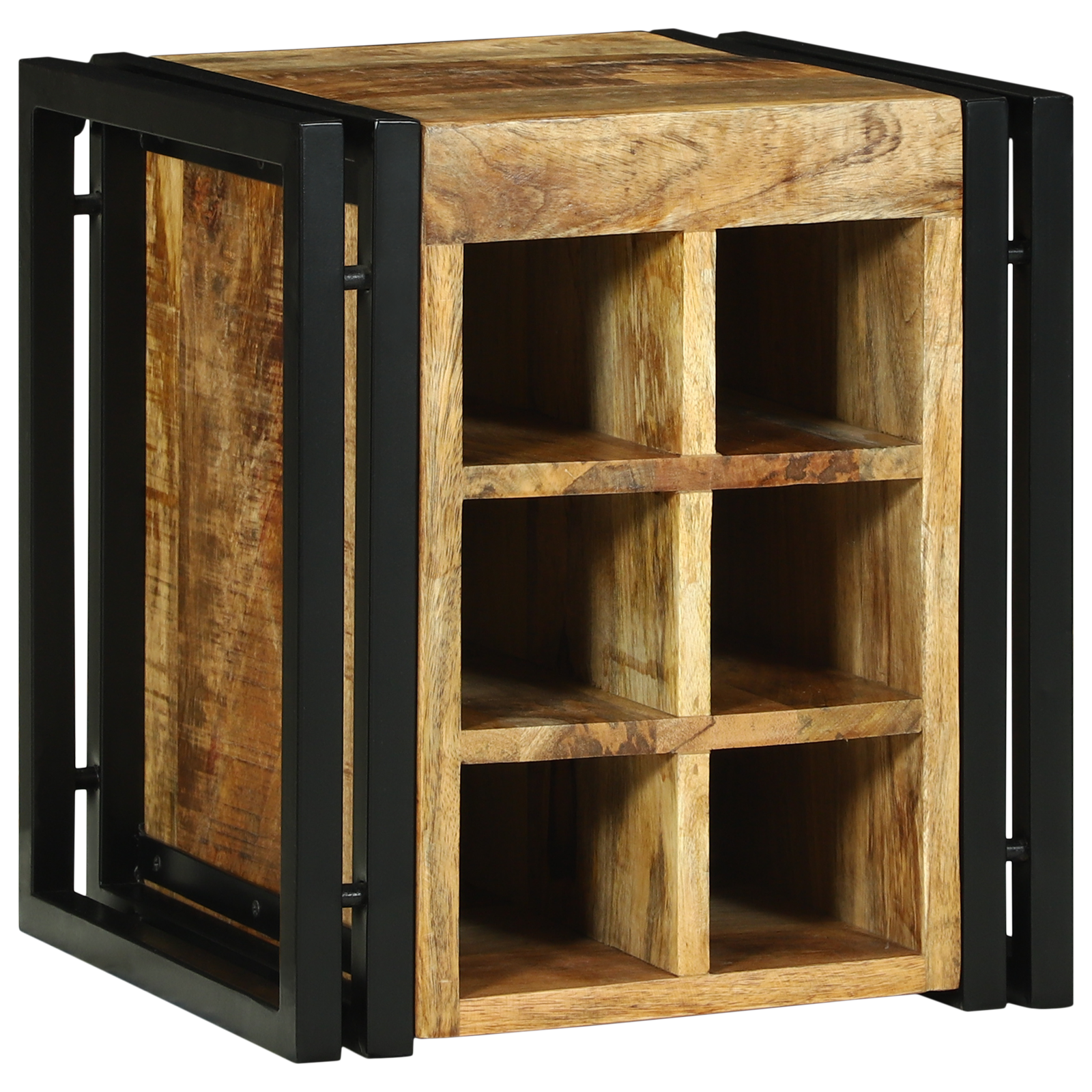 Vinhylle Brun 34.5 x 35 x 39 cm Massivt mangotre