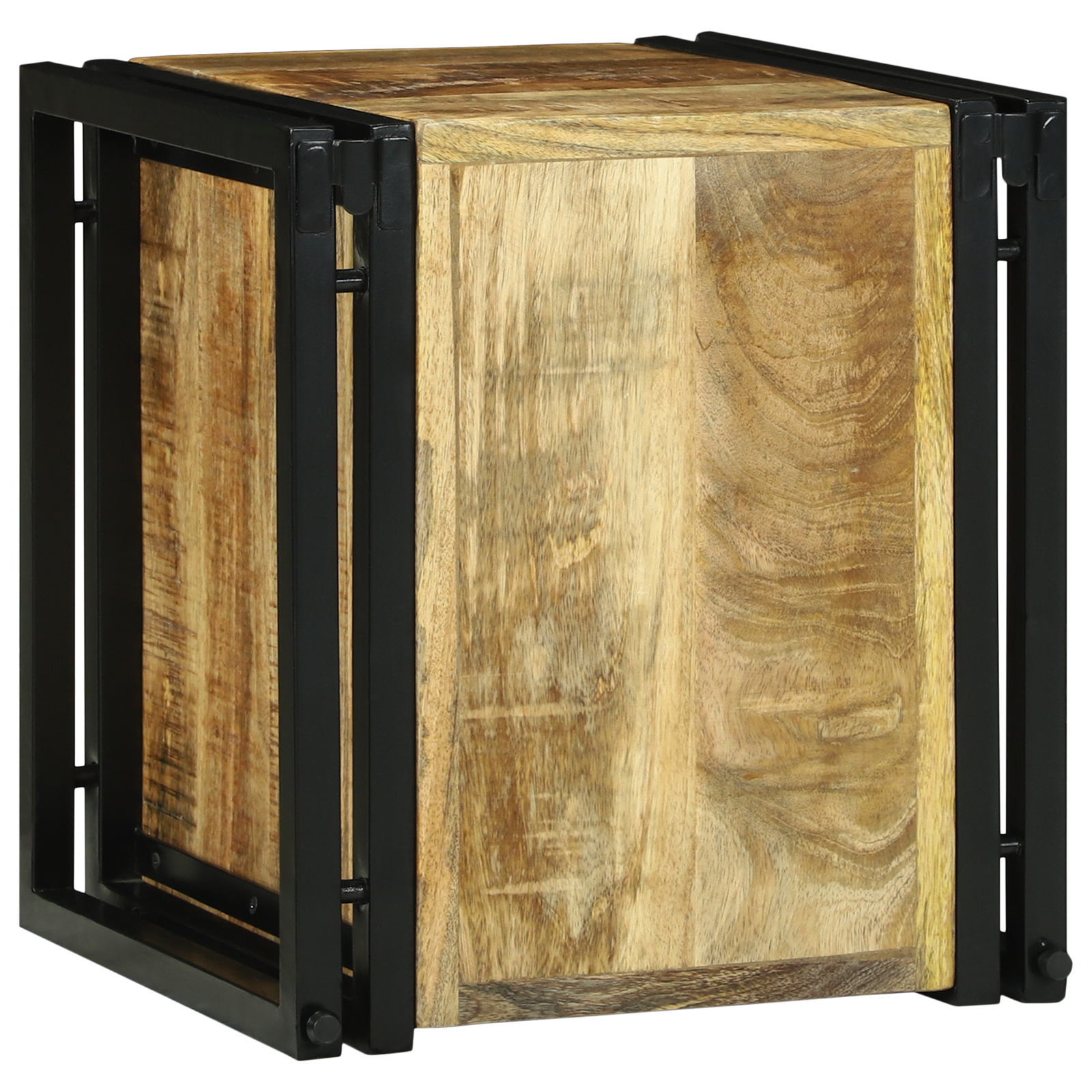 Vinhylle Brun 34.5 x 35 x 39 cm Massivt mangotre