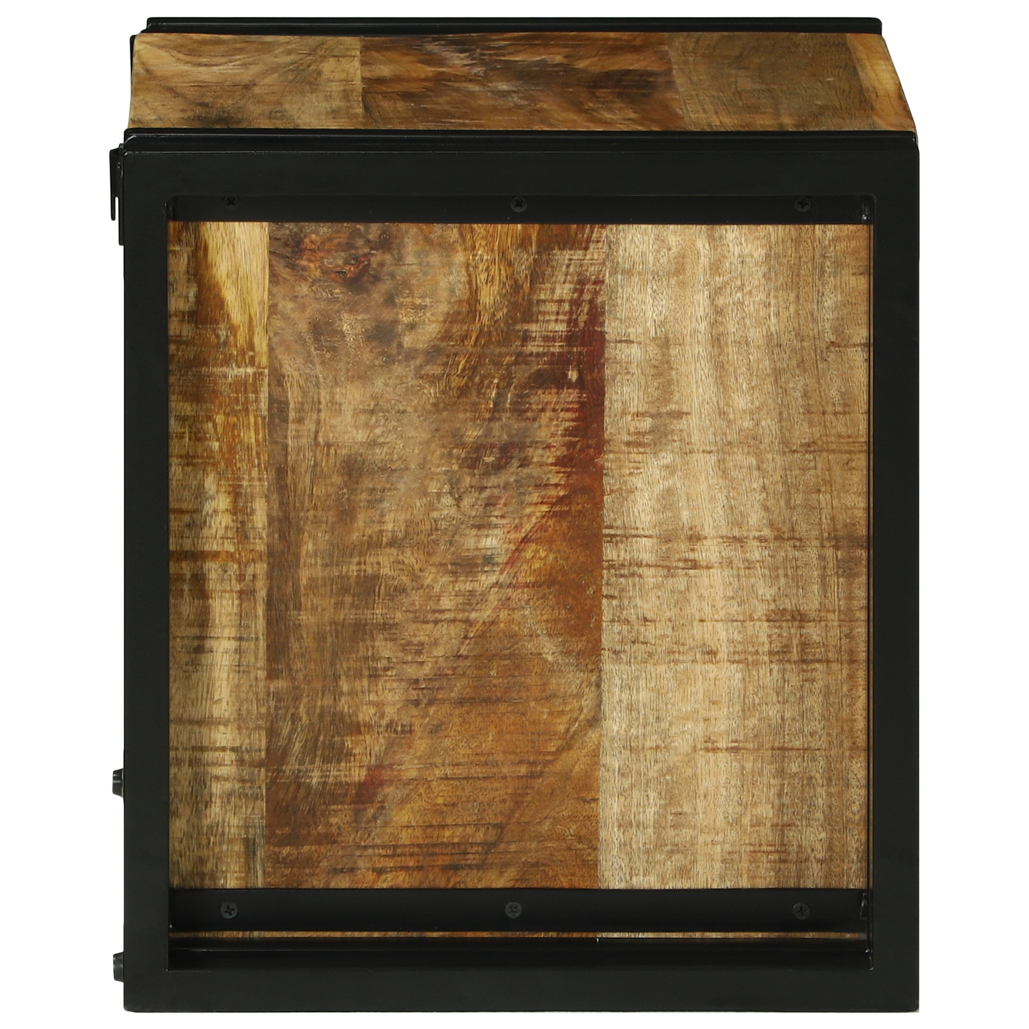 Vinhylle Brun og svart 35 x 35 x 39 cm Massiv mango tre