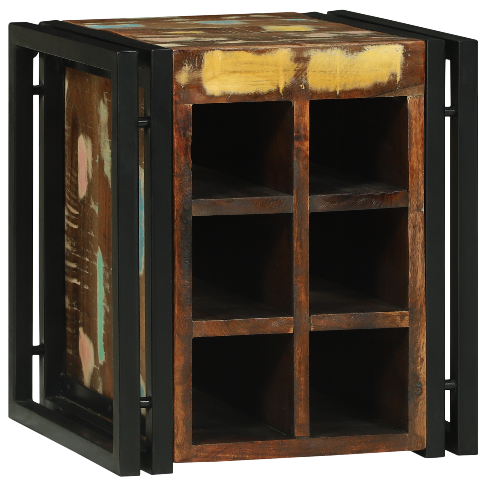 Vinhylle Flerfarget 34.5 x 35 x 39 cm Massivt gjenvunnet tre