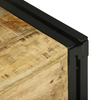 Vinhylle Brun og svart 46 x 35 x 27.5 cm Massivt mangotre