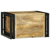 Vinhylle Brun og svart 46 x 35 x 27.5 cm Massivt mangotre
