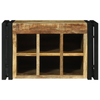 Vinhylle Brun og svart 46 x 35 x 27.5 cm Massivt mangotre