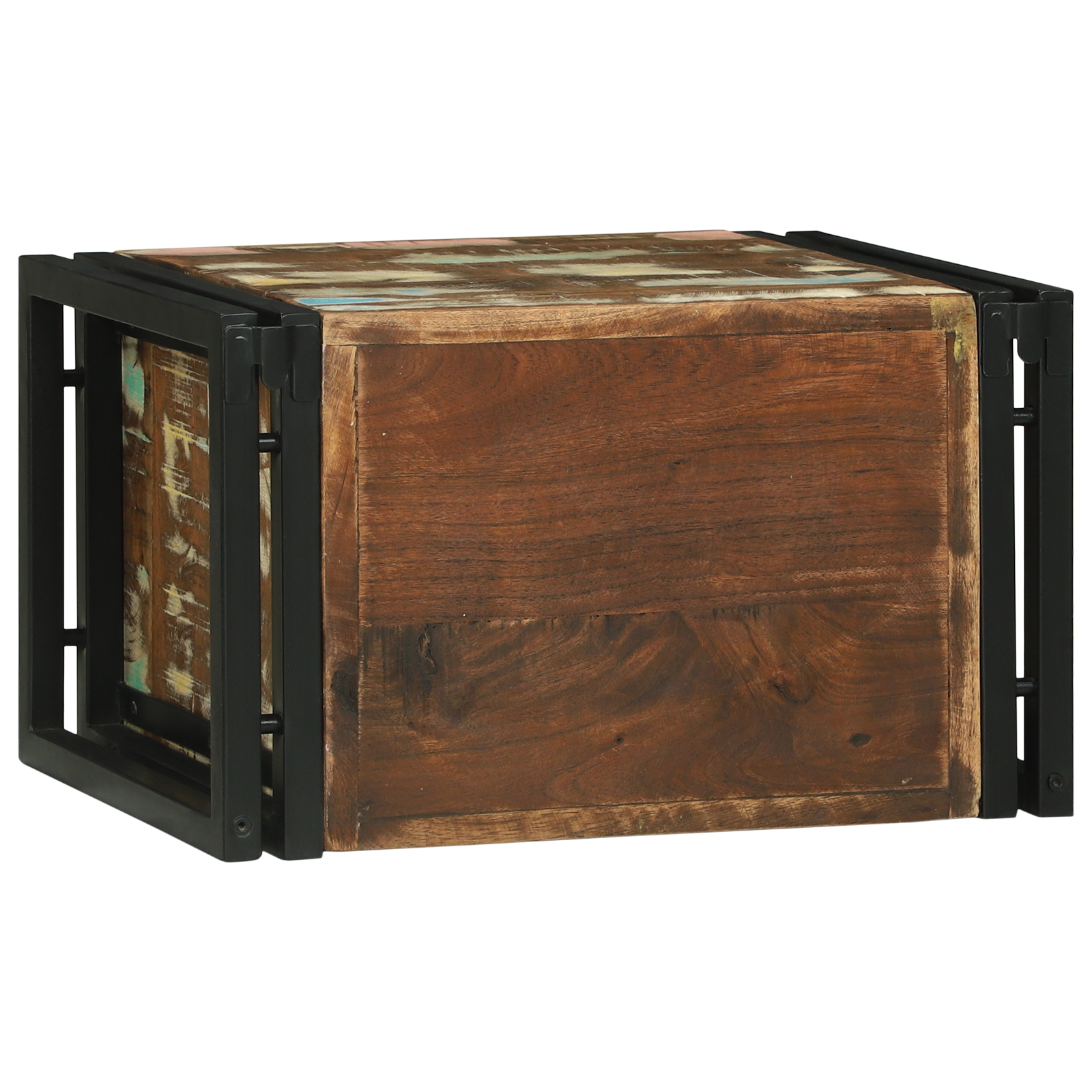 Vinhylle Flerfarget 46 x 35 x 27.5 cm Massivt gjenvunnet tre