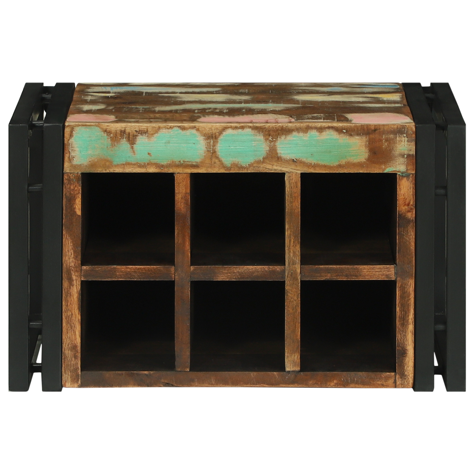 Vinhylle Flerfarget 46 x 35 x 27.5 cm Massivt gjenvunnet tre