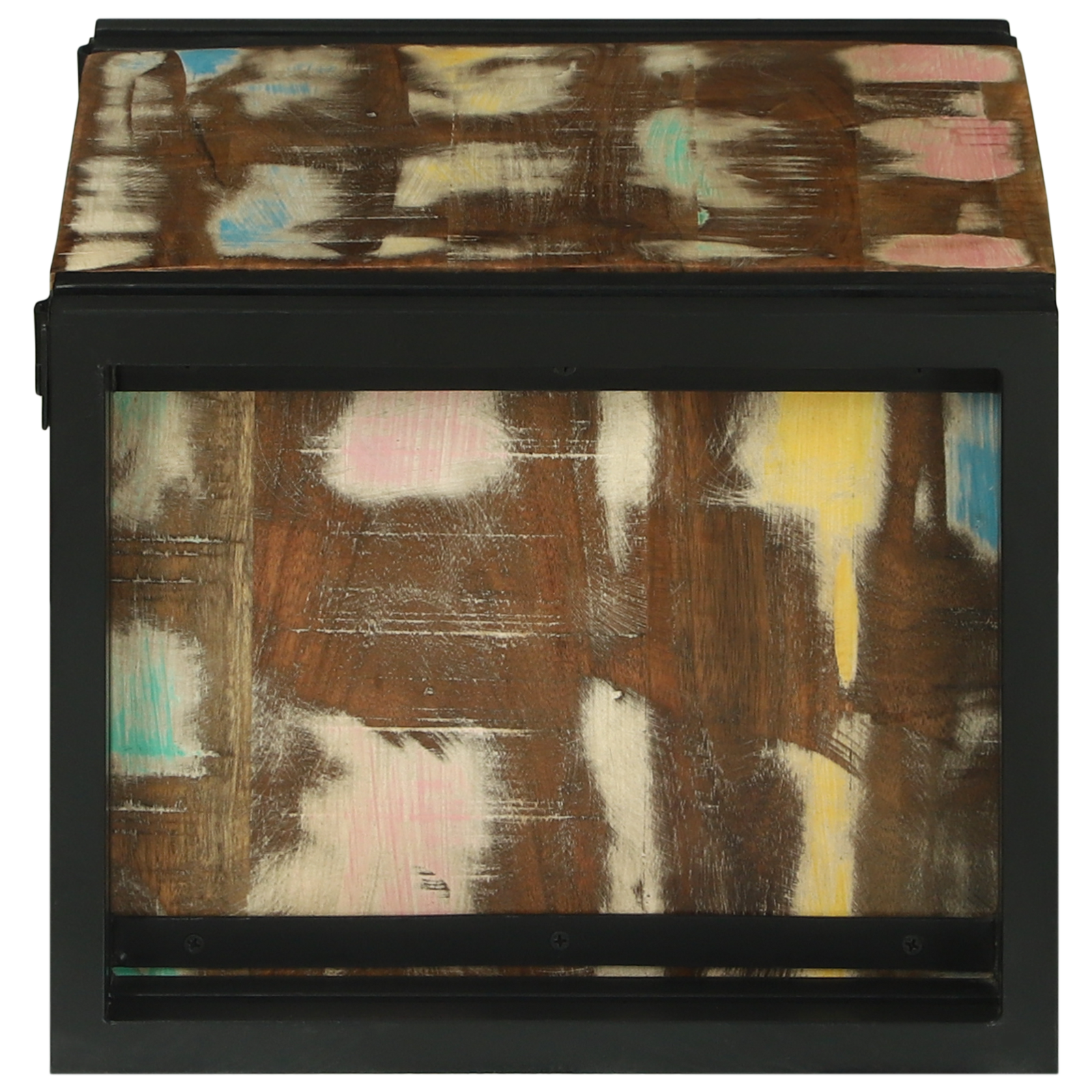 Vinhylle Flerfarget 46 x 35 x 27.5 cm Massivt gjenvunnet tre