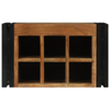 Vinhylle Brun og svart 46 x 35 x 27.5 cm Massivt akasietre