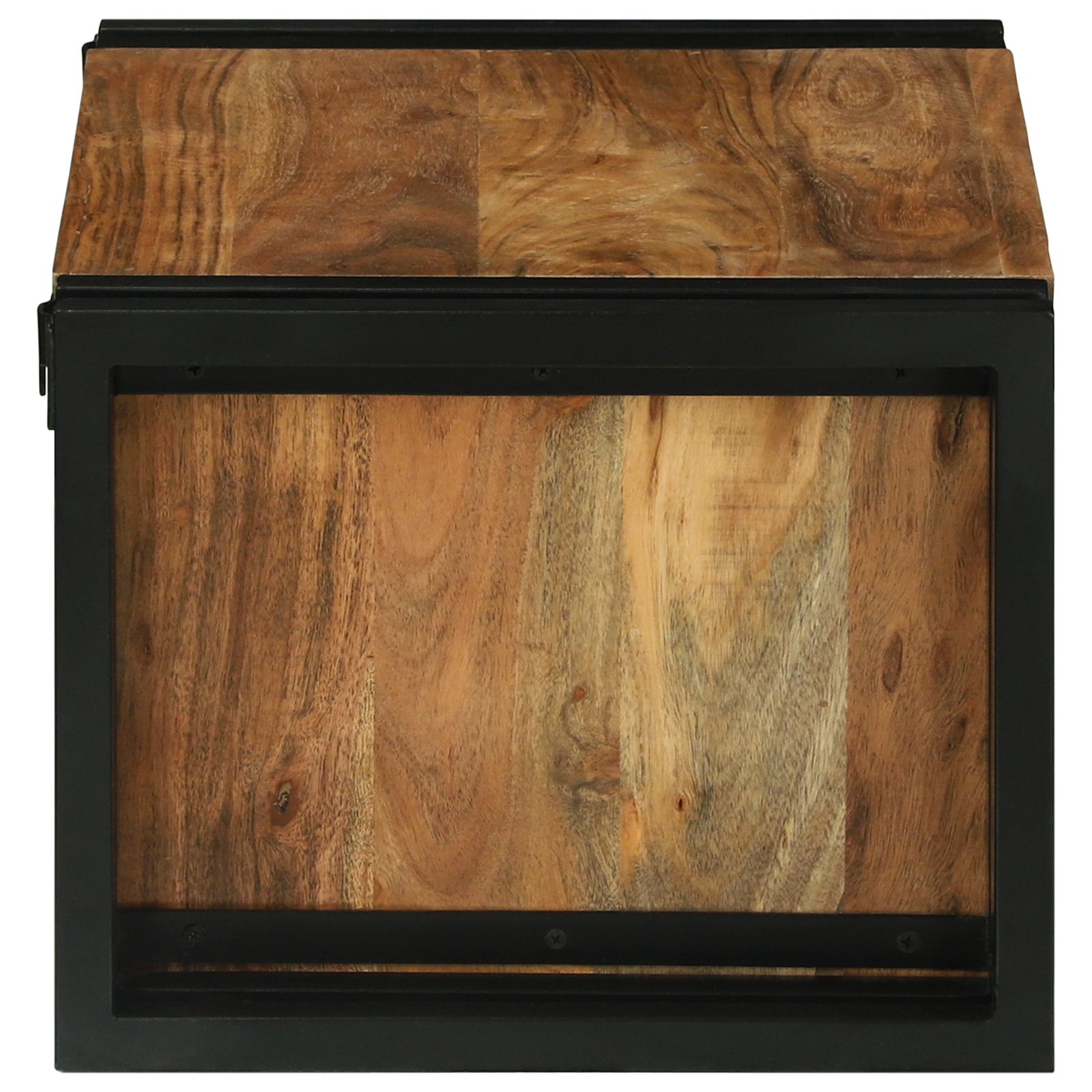 Vinhylle Brun og svart 46 x 35 x 27.5 cm Massivt akasietre