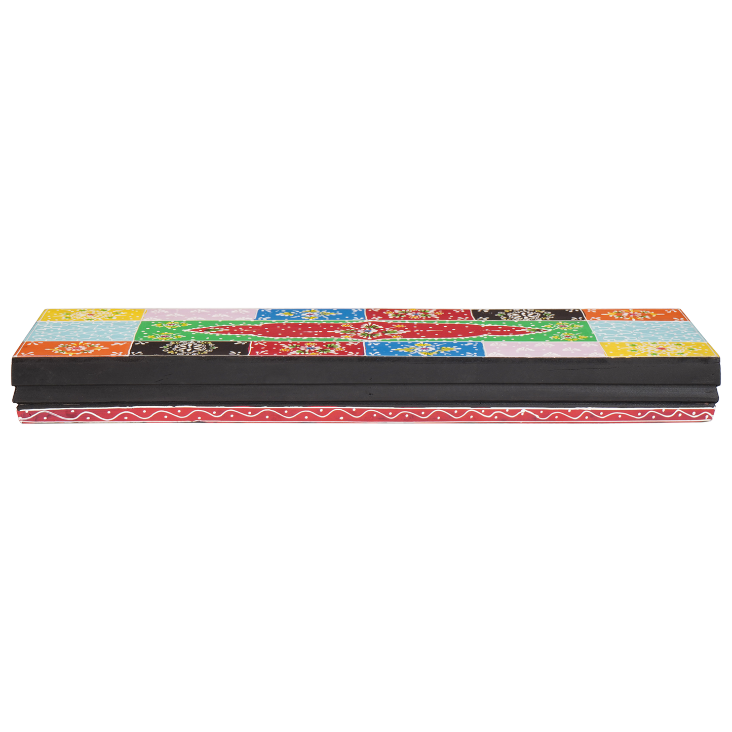 Vegghyller Flerfarget 60 x 20 x 6 cm Massiv mango tre