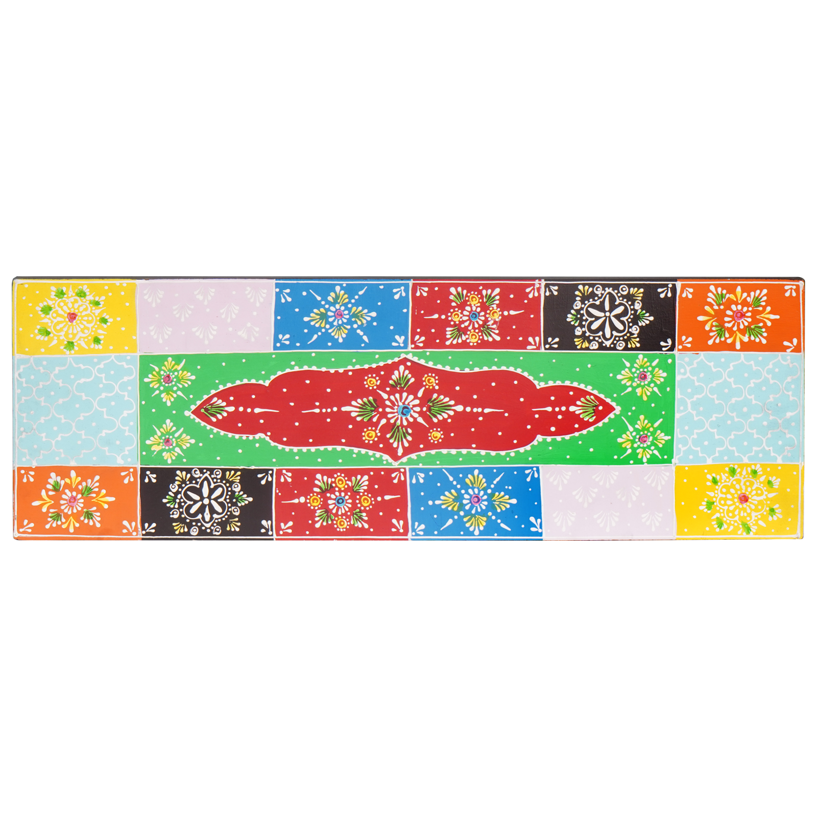 Vegghyller 2 pcs Flerfarget 60 x 20 x 6 cm Massivt mangotre