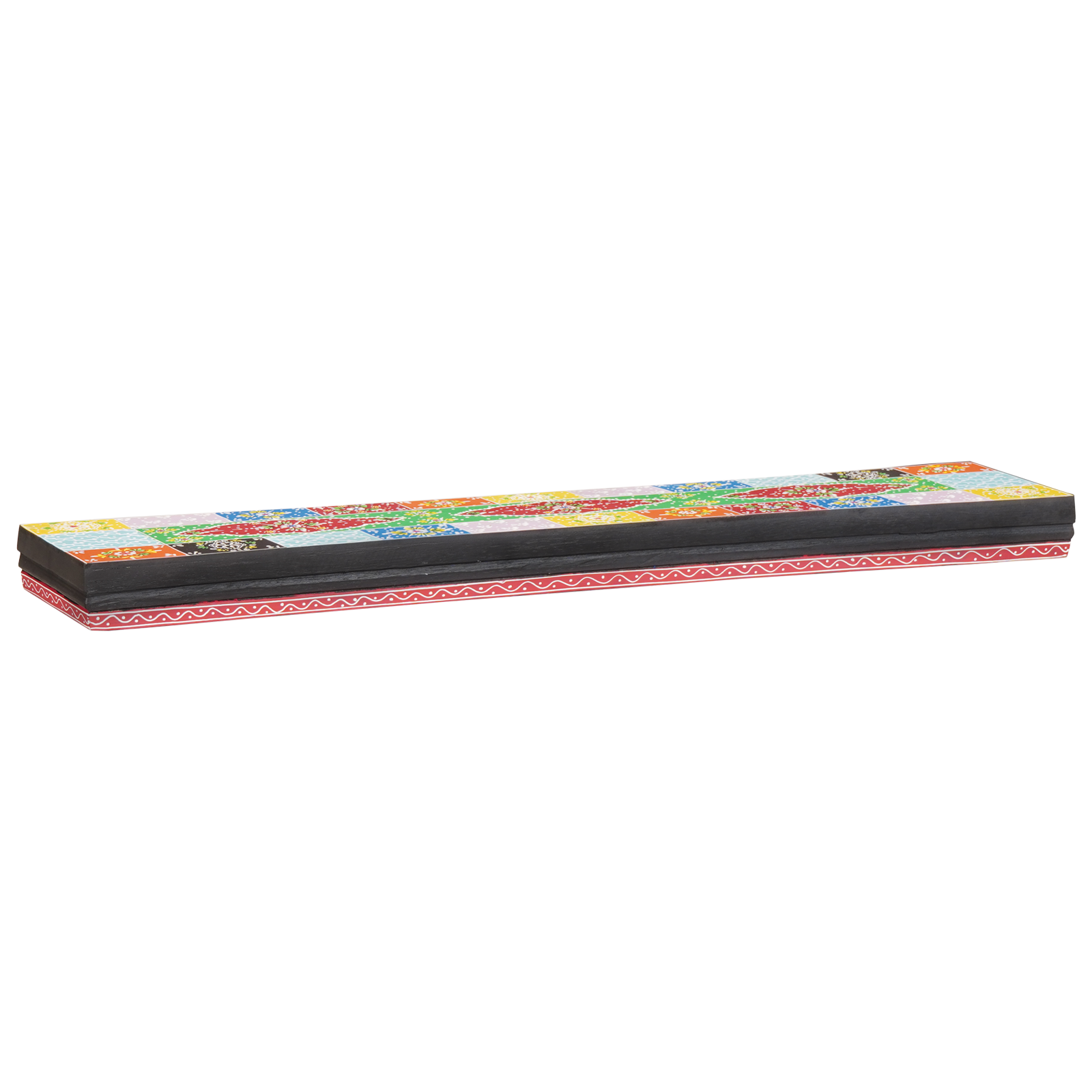 Vegghyller 2 pcs Flerfarget 100 x 20 x 6 cm Massivt mangotre