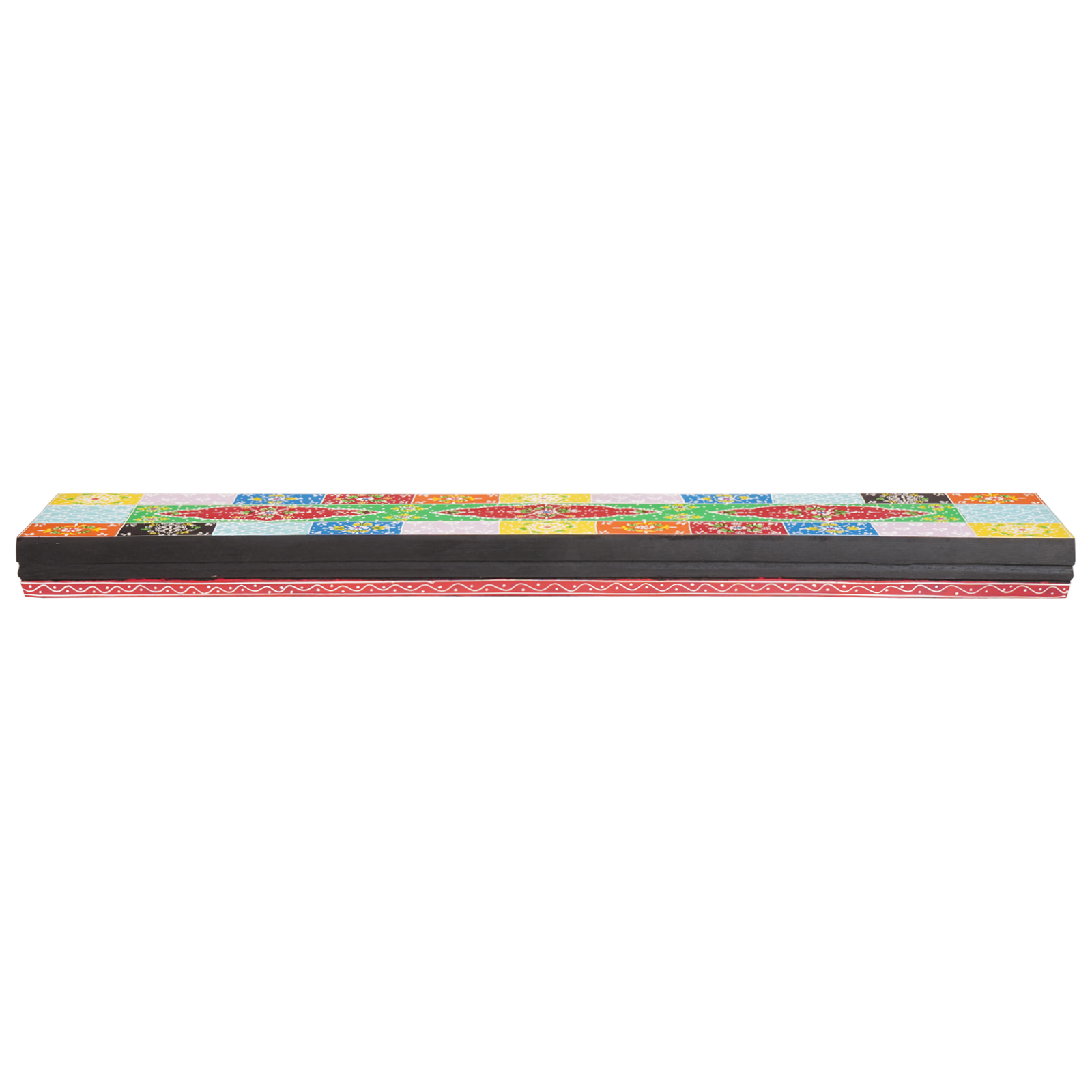 Vegghyller 2 pcs Flerfarget 100 x 20 x 6 cm Massivt mangotre