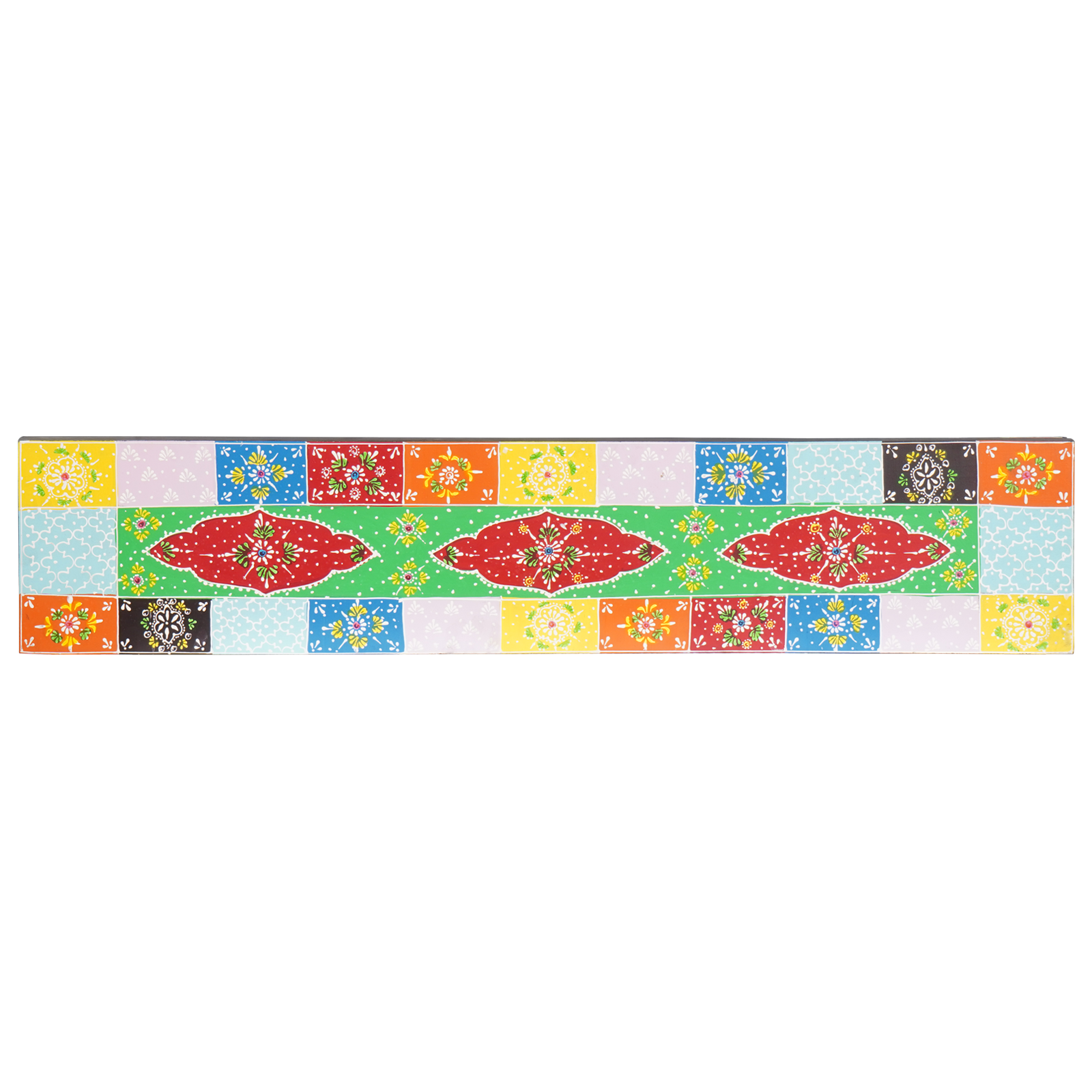 Vegghyller 2 pcs Flerfarget 100 x 20 x 6 cm Massivt mangotre