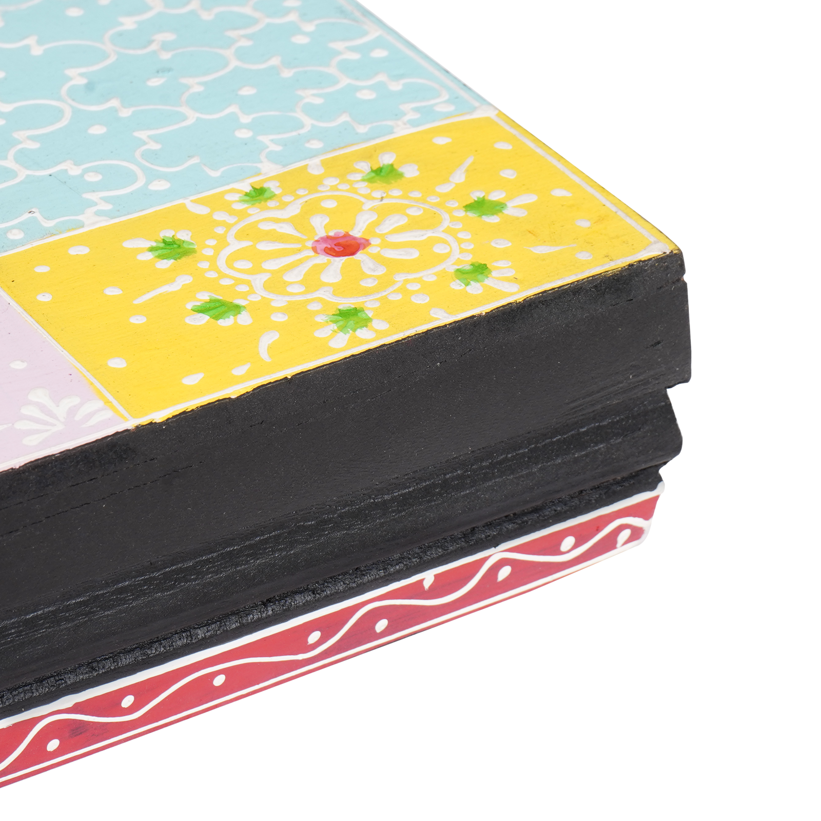 Vegghyller 3 pcs Flerfarget 100 x 20 x 6 cm Massivt mangotre