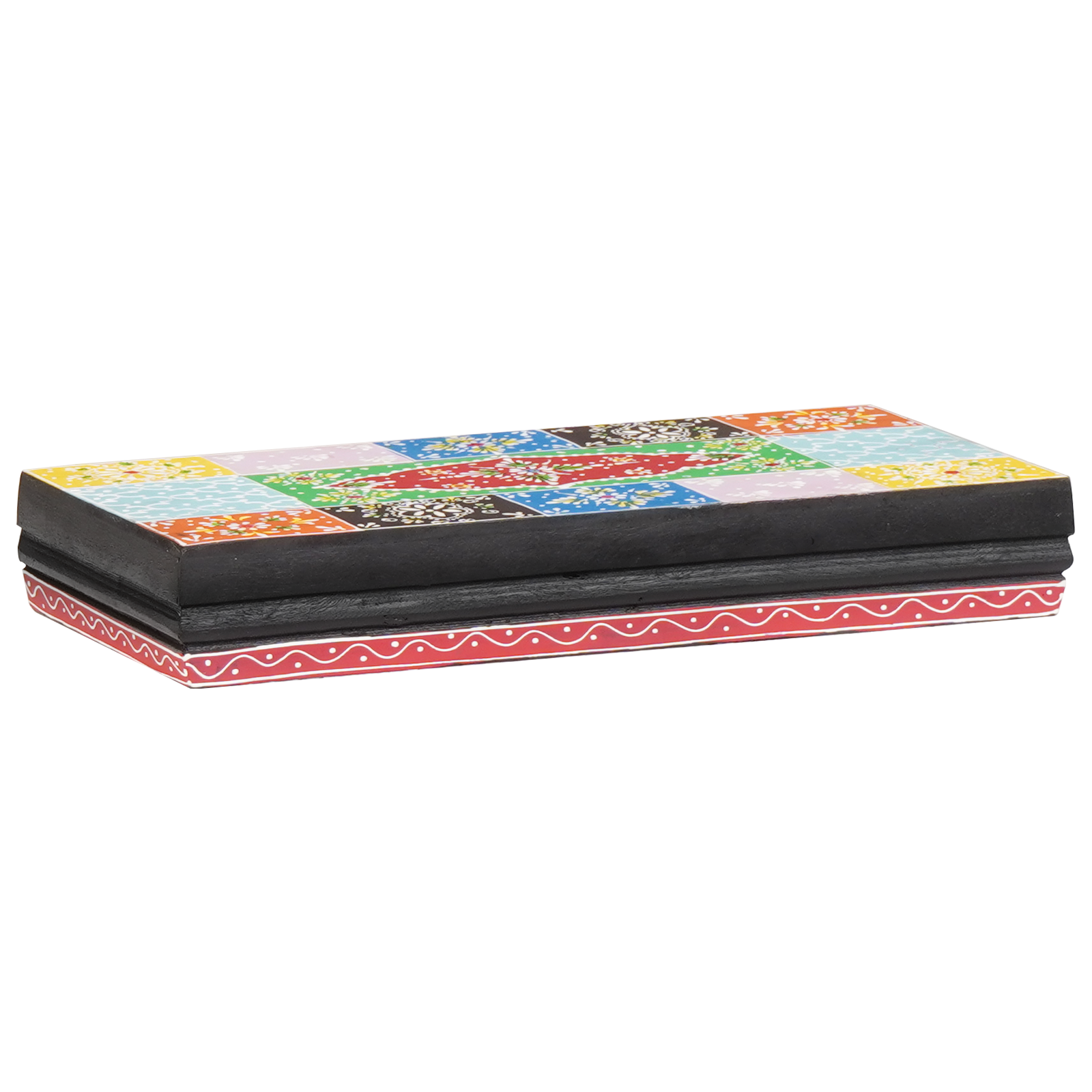Vegghyller 3 pcs Flerfarget 100 x 20 x 6 cm Massivt mangotre