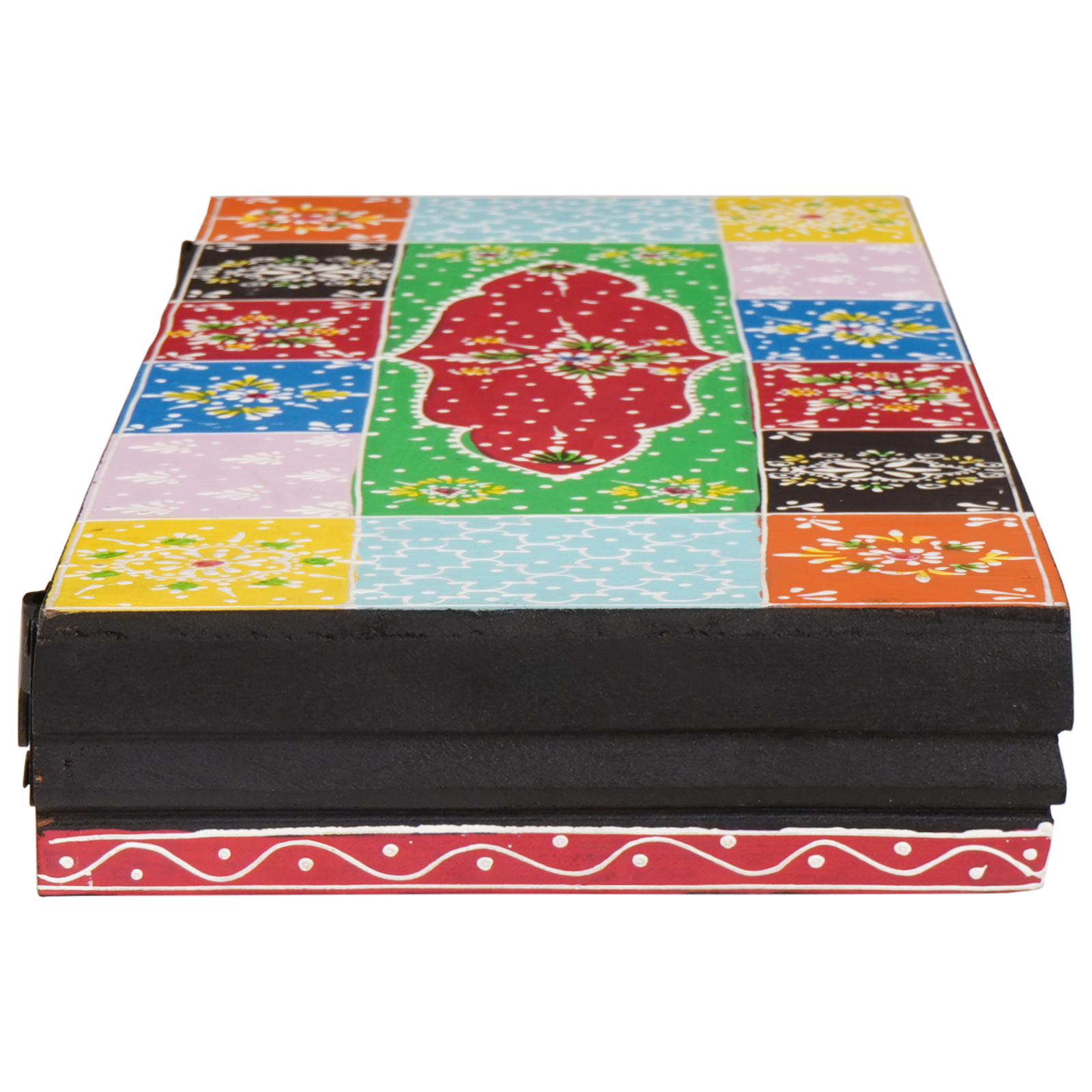 Vegghyller 3 pcs Flerfarget 100 x 20 x 6 cm Massivt mangotre