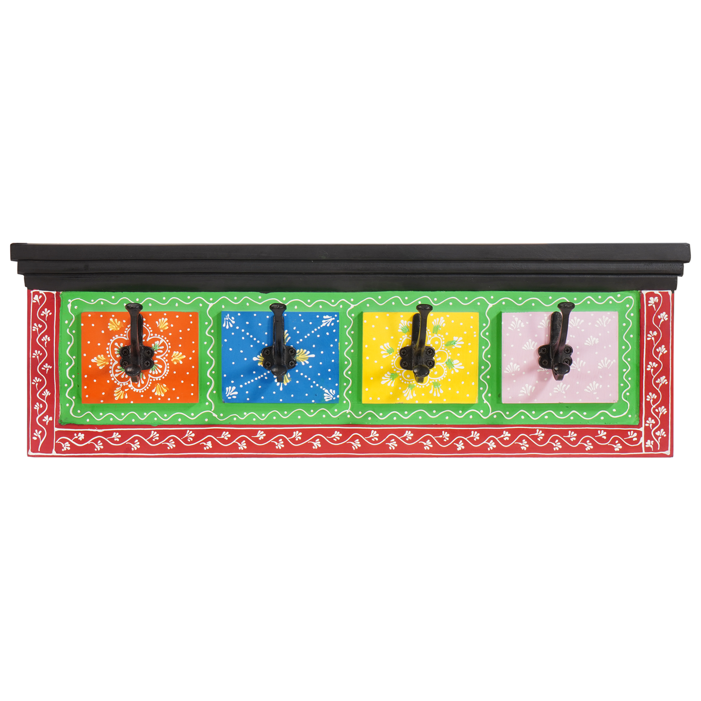 Kleshenger Svart 80 x 25 x 2 cm Massiv mango tre