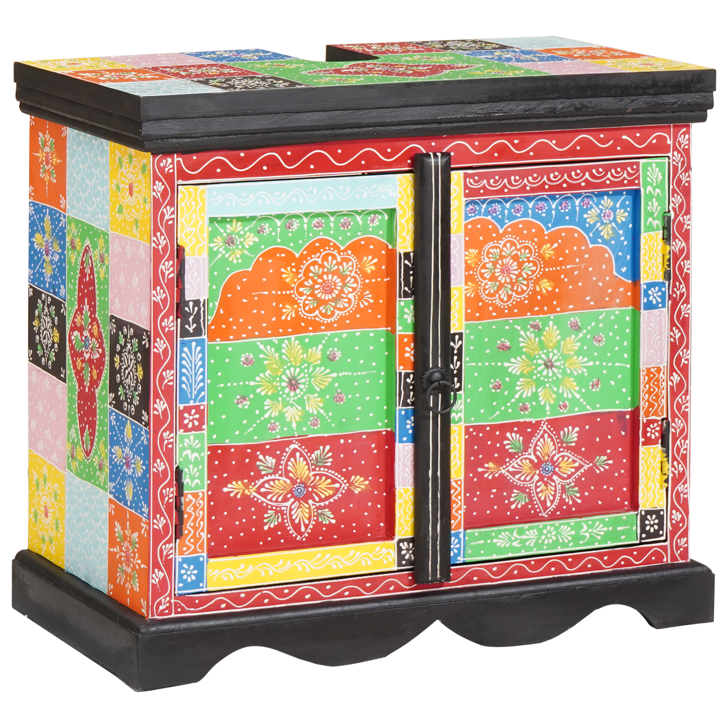 Vaskeskap med lagring Brun 60 x 35 x 55 cm Massiv mango tre