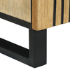 Badskap Brun og svart 38 x 33.5 x 58 cm Massivt mangotre