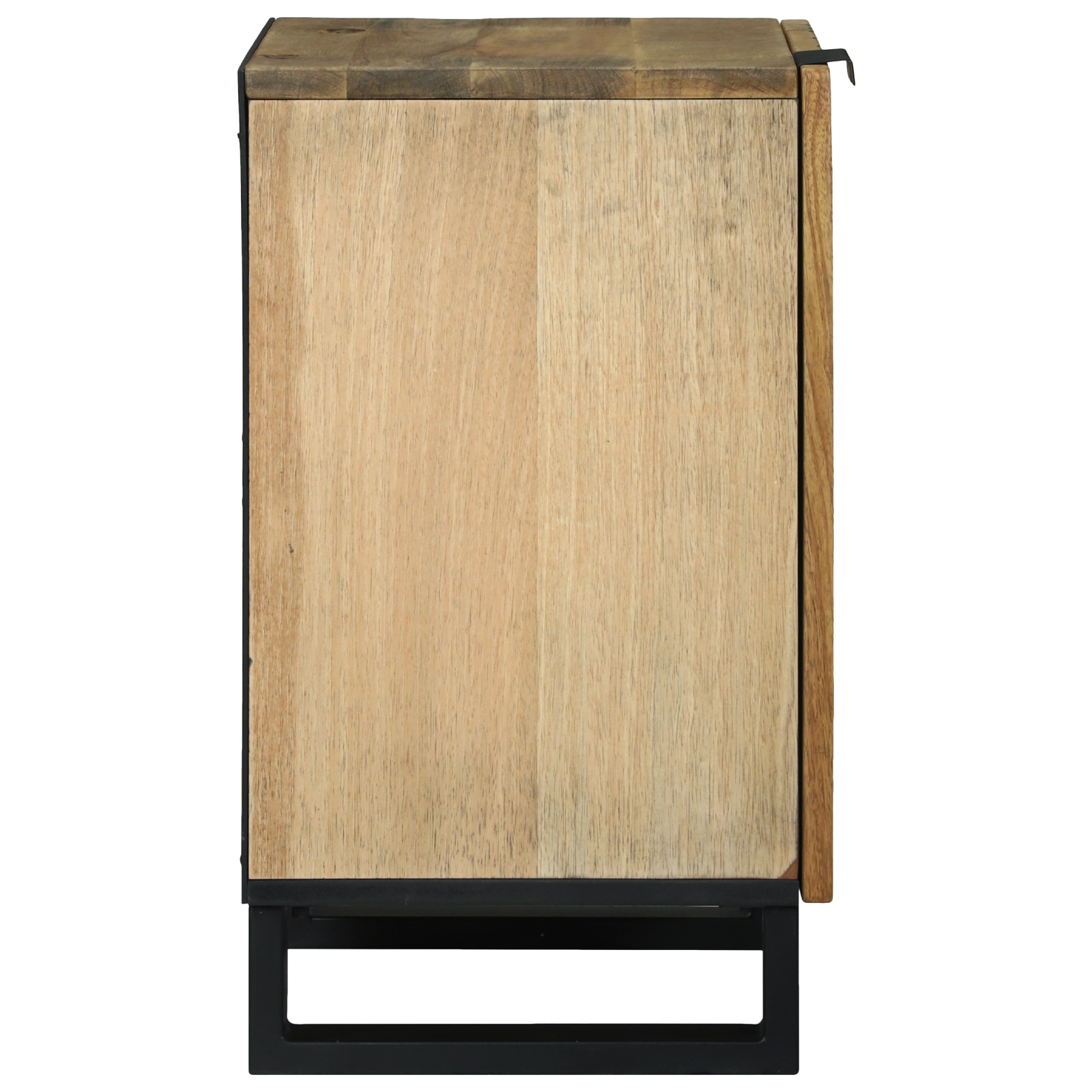 Badskap Brun og svart 38 x 33.5 x 58 cm Massivt mangotre