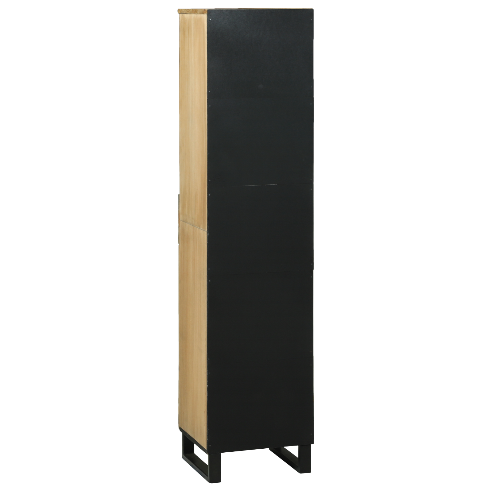 Baderomskap med hylle Brun 38 x 33 x 160 cm Massivt mangotre
