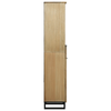 Baderomskap med hylle Brun 38 x 33 x 160 cm Massivt mangotre