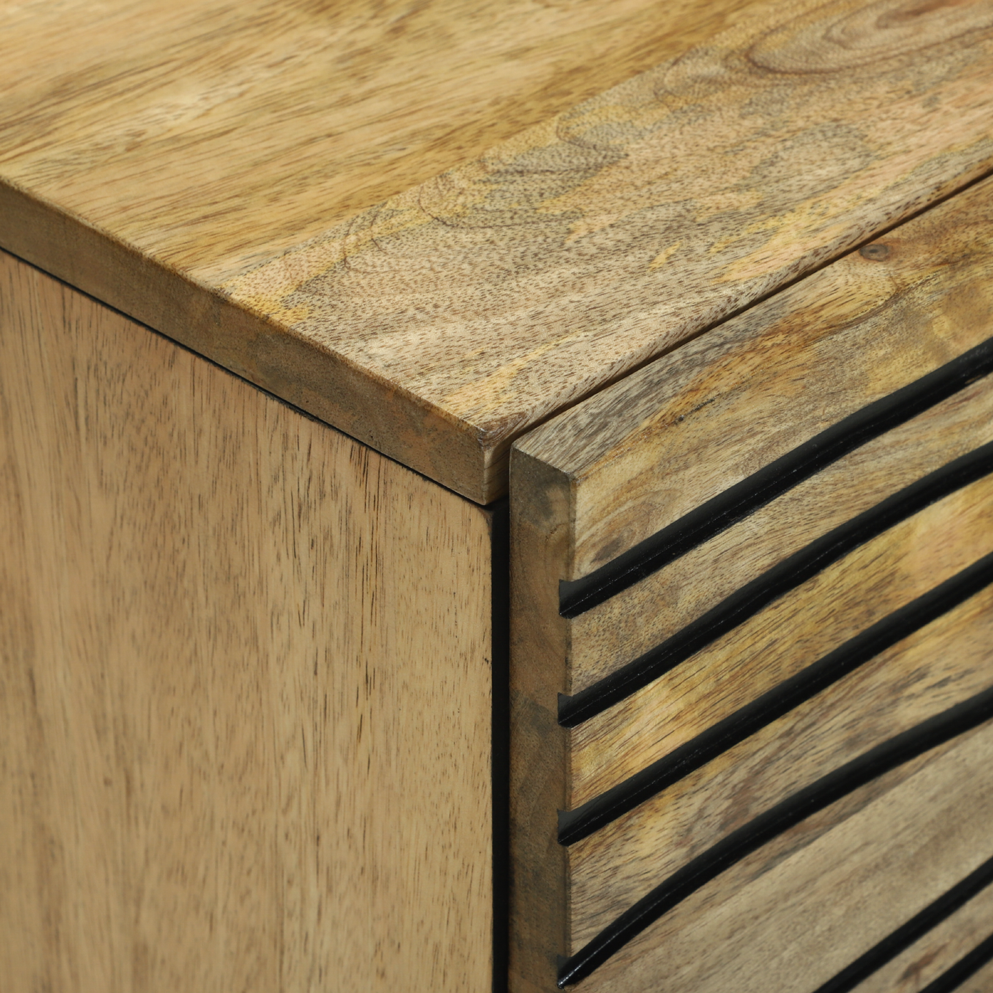 Sidebord med skuff Brun 40 x 33 x 75 cm heltre mango
