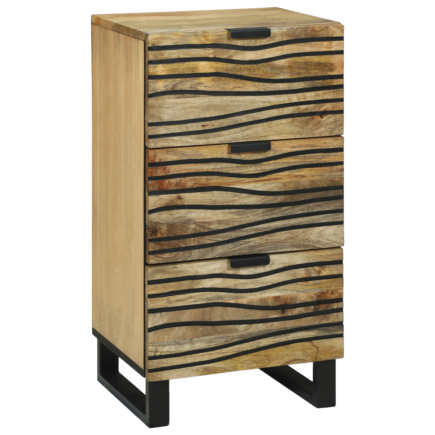 Sidebord med skuff Brun 40 x 33 x 75 cm heltre mango
