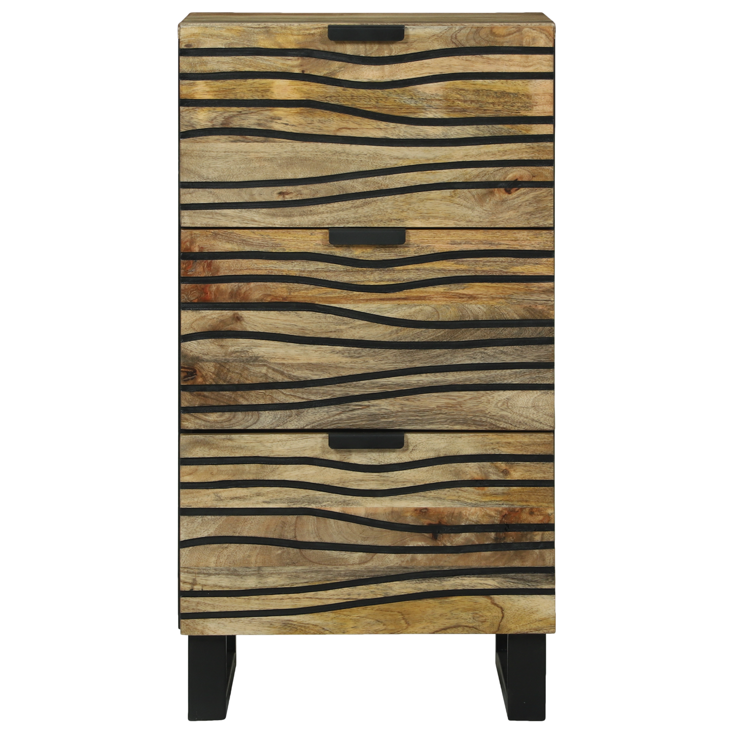 Sidebord med skuff Brun 40 x 33 x 75 cm heltre mango