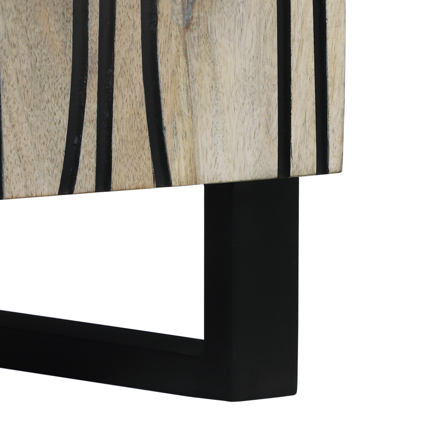 Serviesskap Hvit 60 x 33,5 x 75 cm Massiv mango tre