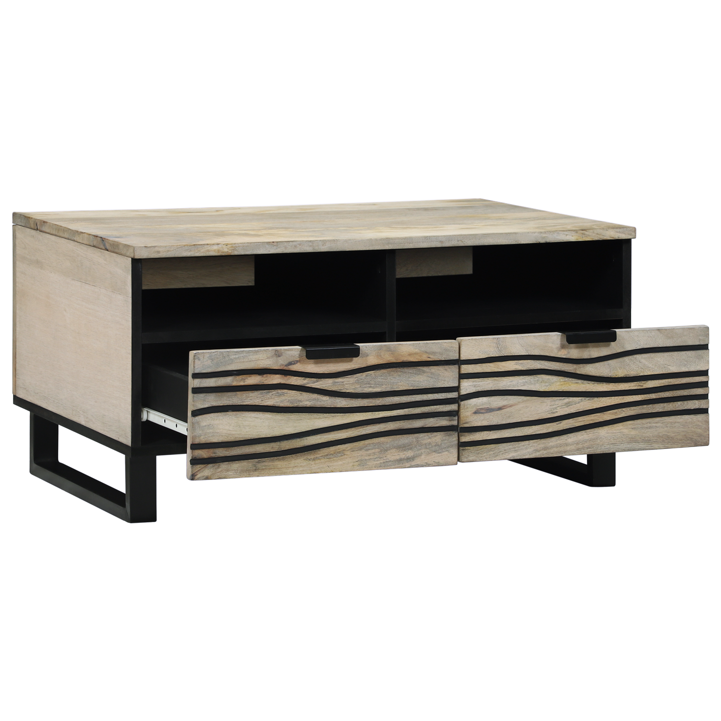 Kaffebord Hvit 80 x 54 x 40 cm Konstruert tre