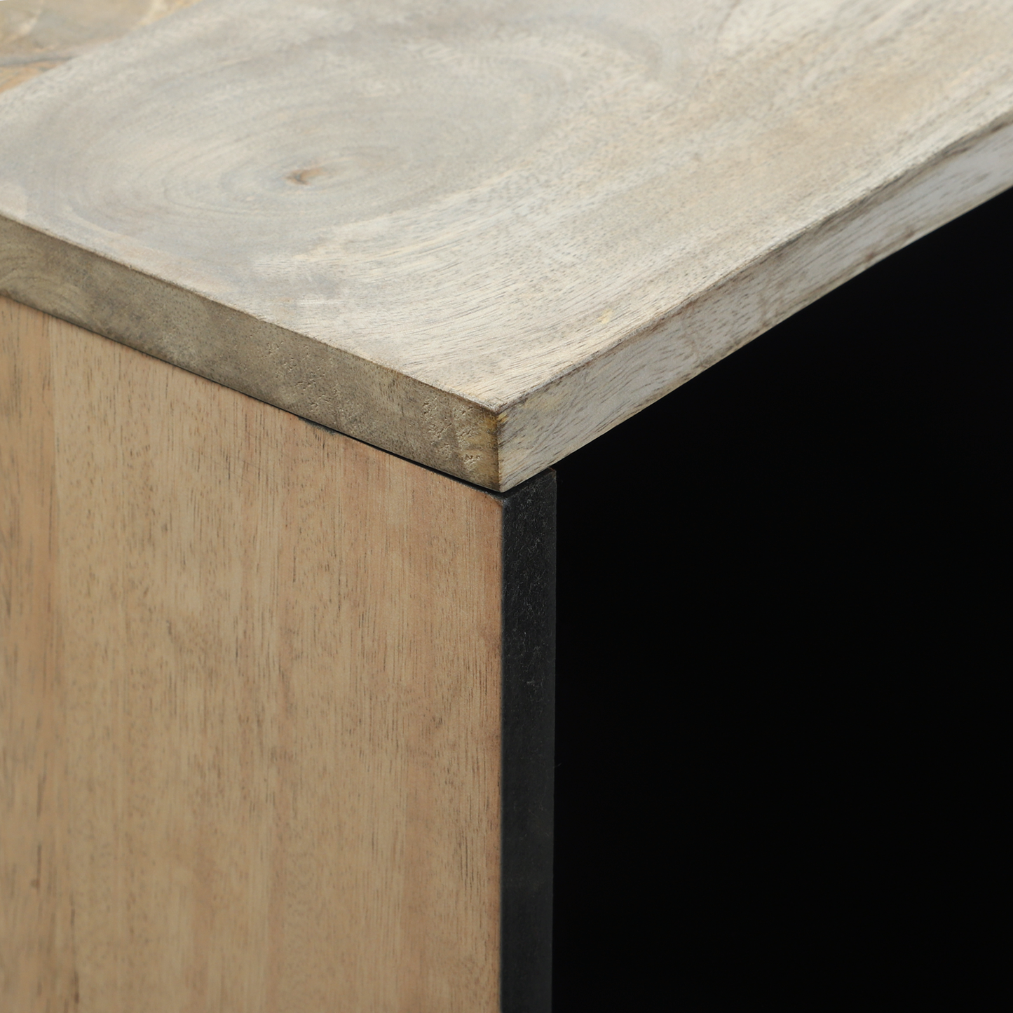 Sideboard Hvit 80 x 33 x 75 cm heltre mango