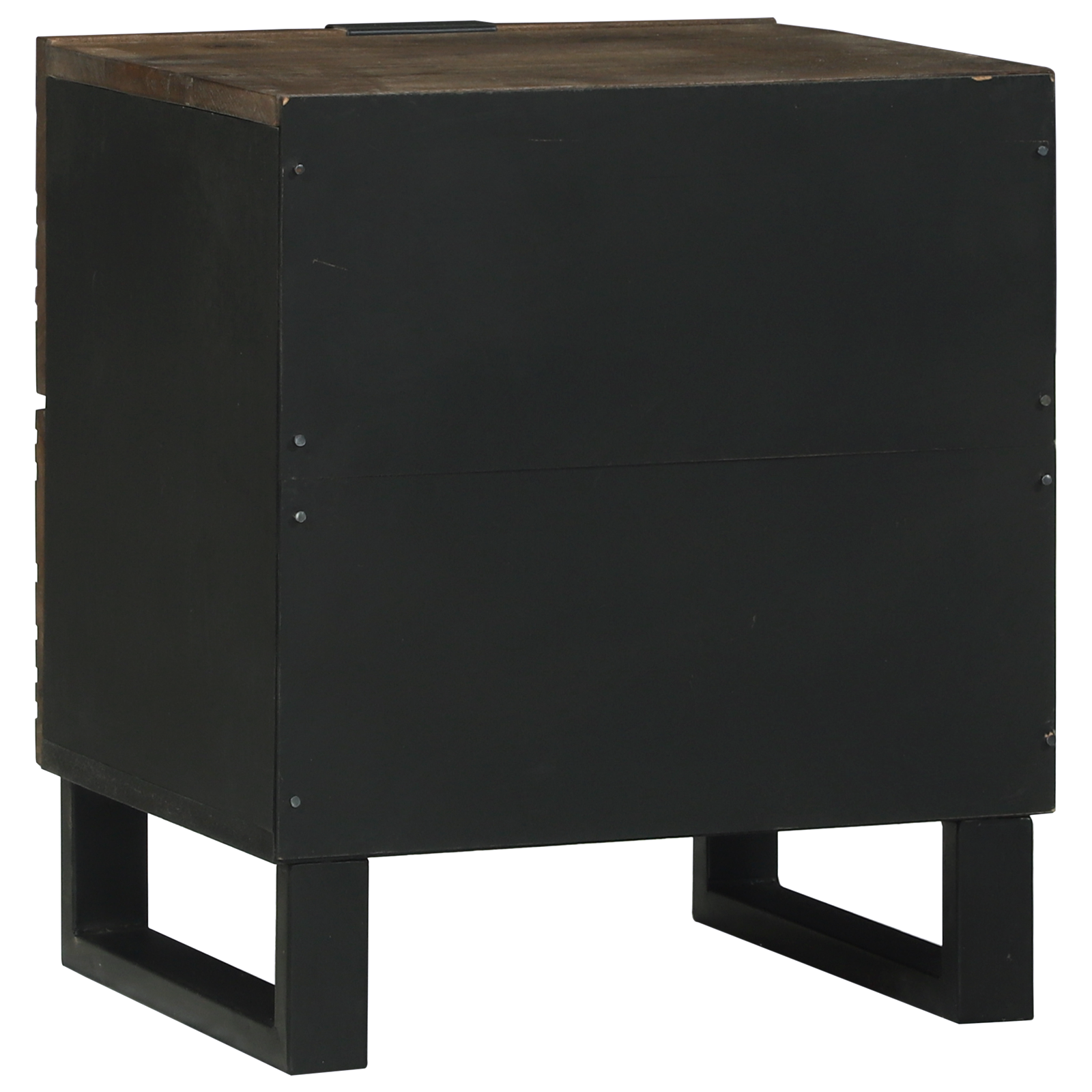 Nattbordskap 2 pcs Valnøtt 40 x 33 x 46 cm heltre mango