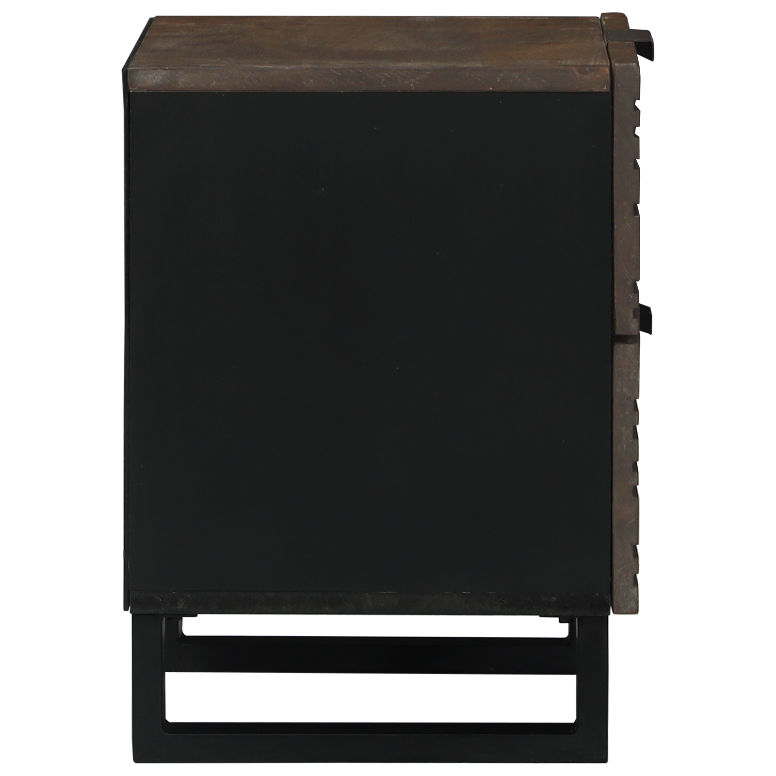 Nattbordskap 2 pcs Valnøtt 40 x 33 x 46 cm heltre mango