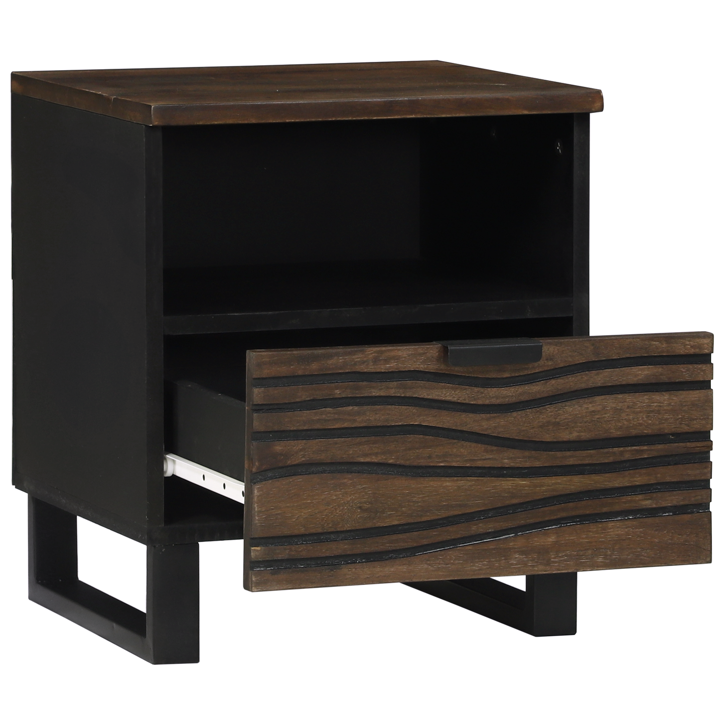 Nattbordskap 2 pcs Valnøtt 40 x 33 x 46 cm Konstruert tre