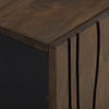 Vaskeskap Brun og svart 62 x 33 x 58 cm Massivt mangotre