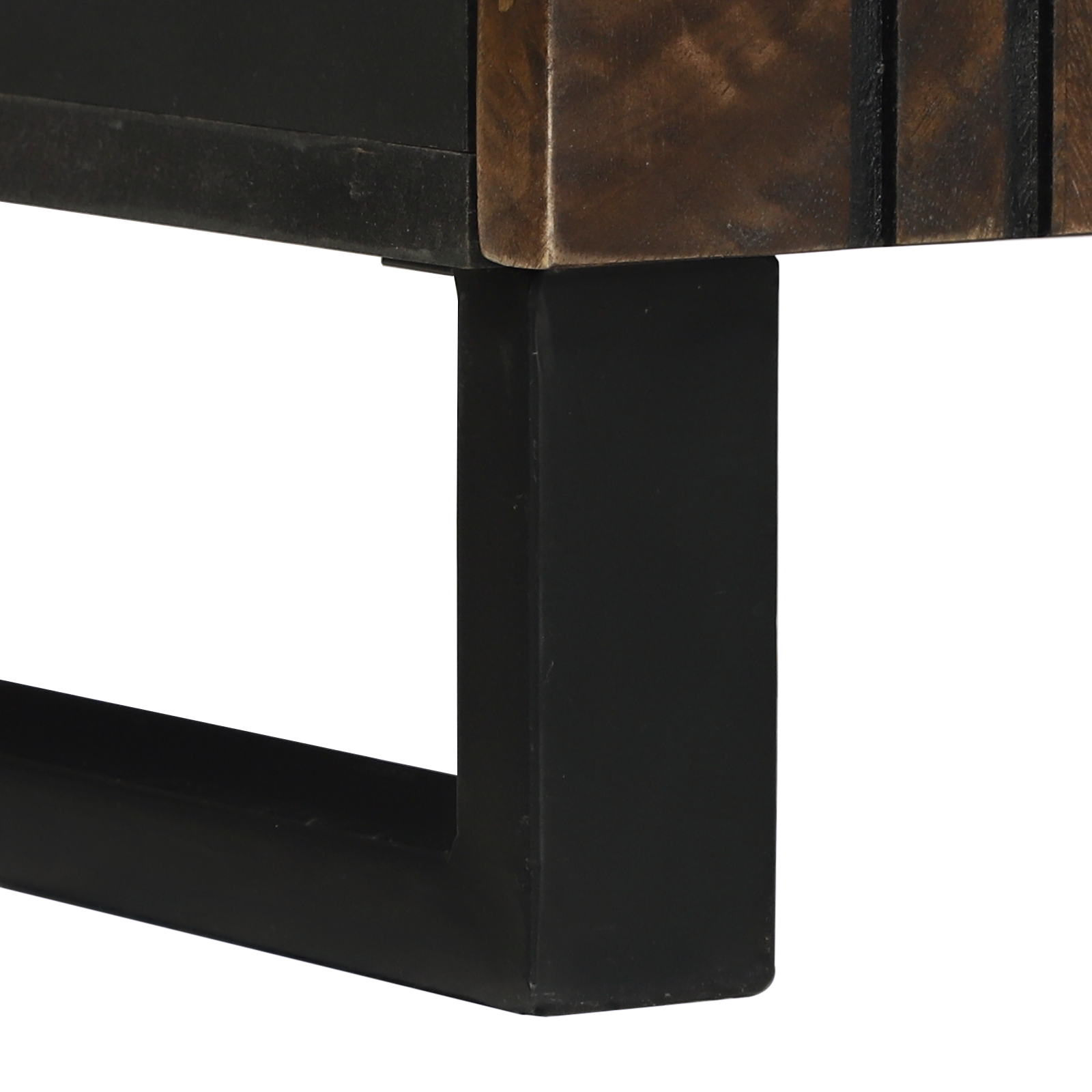 Badskap Brun og svart 38 x 33.5 x 58 cm Massivt mangotre