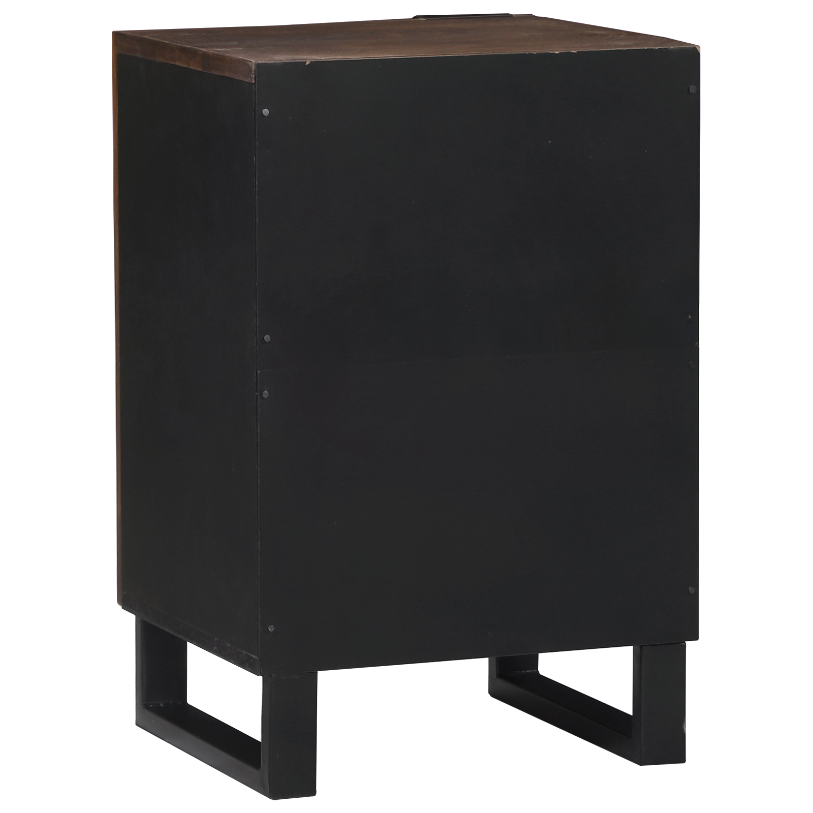 Badskap Brun og svart 38 x 33.5 x 58 cm Massivt mangotre