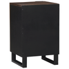 Badskap Brun og svart 38 x 33.5 x 58 cm Massivt mangotre