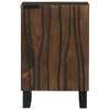 Badskap Brun og svart 38 x 33.5 x 58 cm Massivt mangotre