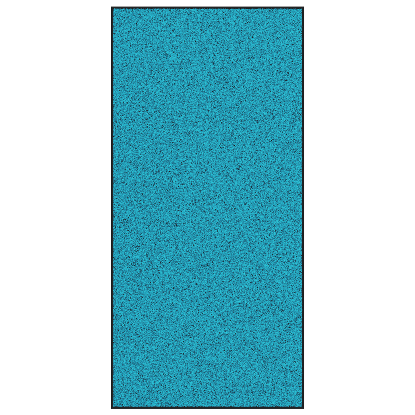 Dørmatte Annet Cyan og svart 120 x 250 cm Polyamid og PVC