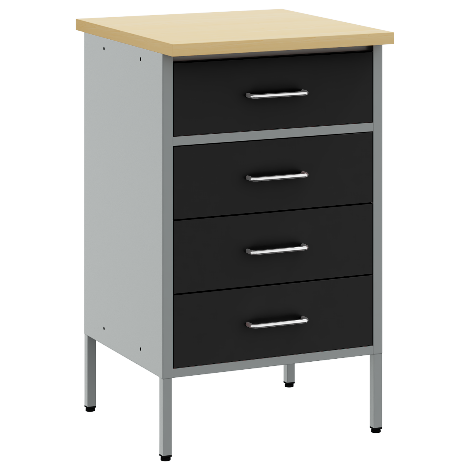 Arbeidsbenk Svart og grå 50 x 55 x 85 cm Pulverlakkert stål