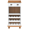 Vinskap ASKIM Hvit 57 x 37 x 114 cm Heltre furu