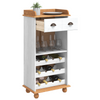 Vinskap ASKIM Hvit 57 x 37 x 114 cm Heltre furu
