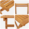 Bistrosett 5 pcs Brun heltre akasie