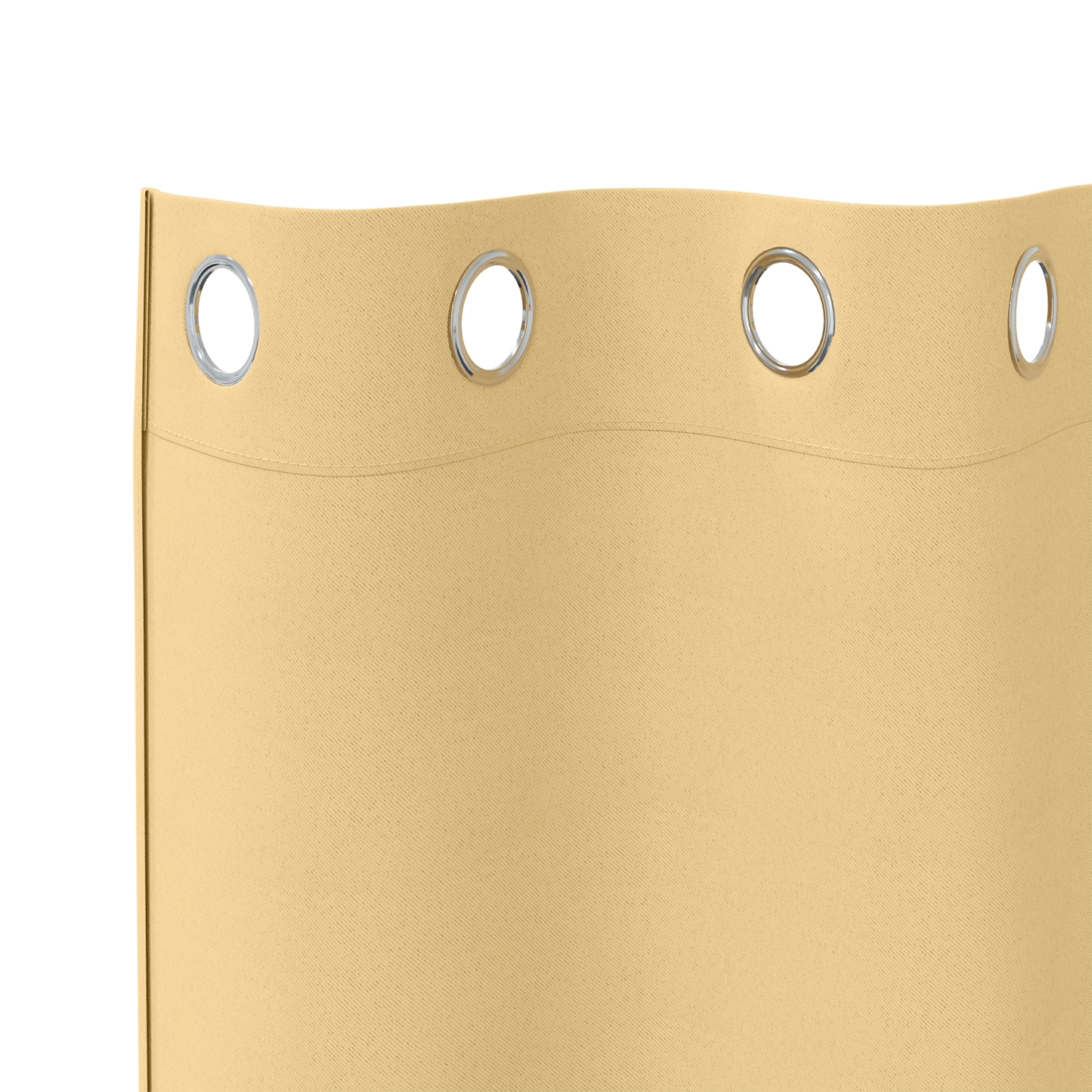 Mørkleggende Gardiner med Ringer 2 pcs Beige 175 x 140 cm